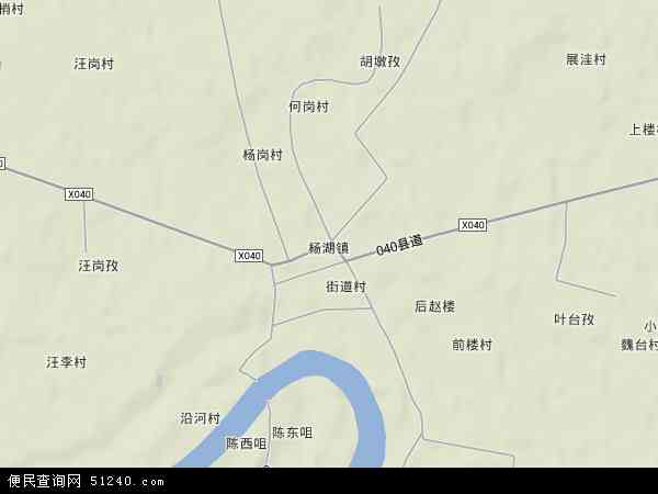 杨湖镇地形图 - 杨湖镇地形图高清版 - 2024年杨湖镇地形图