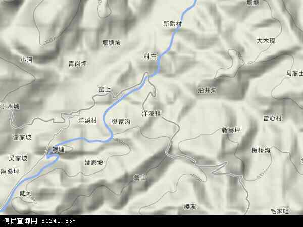 新化县洋溪镇地图图片
