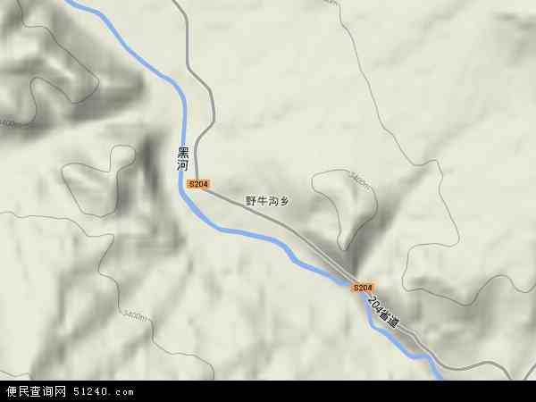 青海野牛沟地图图片