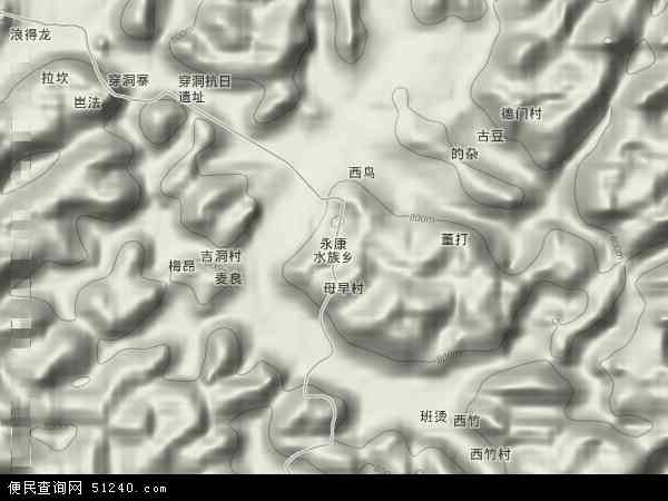 永康乡地形图 - 永康乡地形图高清版 - 2024年永康乡地形图