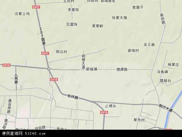 郢城镇地形图 - 郢城镇地形图高清版 - 2024年郢城镇地形图