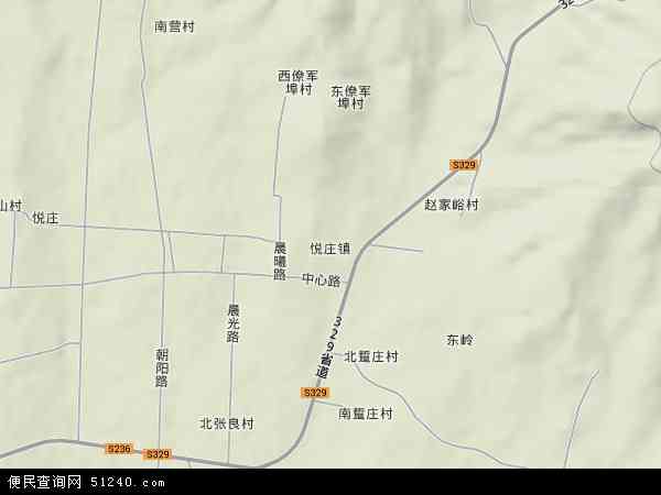 沂源县悦庄镇卫星地图图片