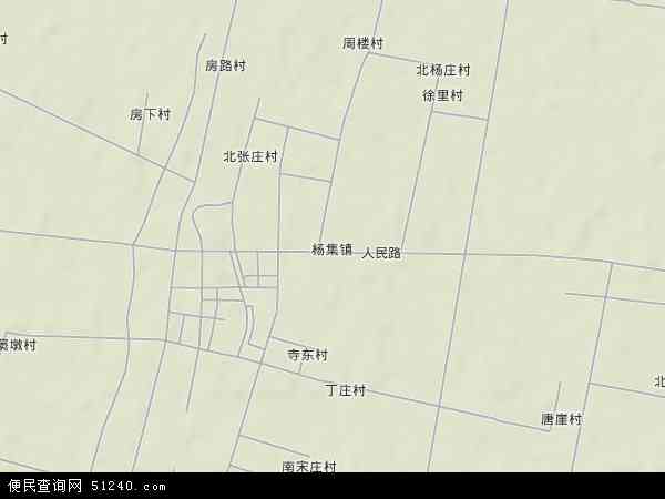 杨集镇地形图 - 杨集镇地形图高清版 - 2024年杨集镇地形图