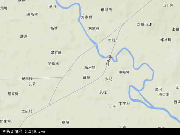 杨河镇地形图 - 杨河镇地形图高清版 - 2024年杨河镇地形图
