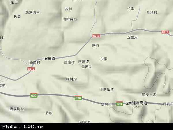 张茅乡地形图 - 张茅乡地形图高清版 - 2024年张茅乡地形图