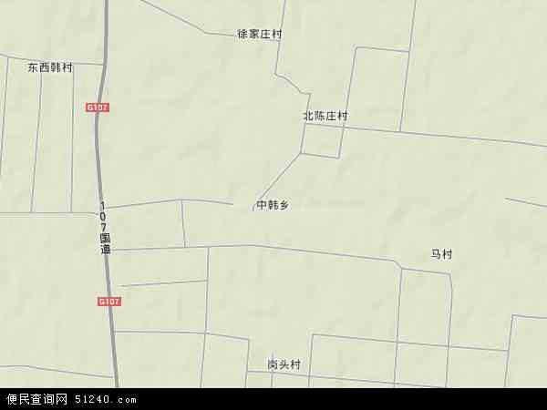 中韩乡地形图 - 中韩乡地形图高清版 - 2024年中韩乡地形图