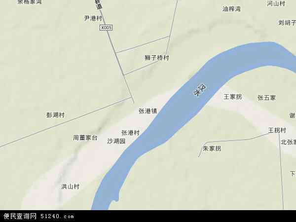 张港镇地形图 - 张港镇地形图高清版 - 2024年张港镇地形图
