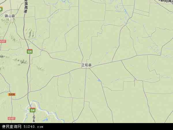 正阳县区域地图图片