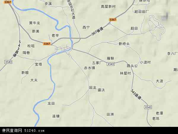 赤水镇地形图 - 赤水镇地形图高清版 - 2024年赤水镇地形图