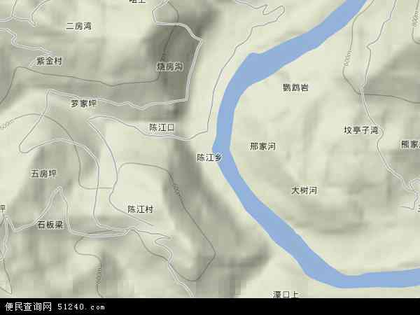 陈江乡地形图 - 陈江乡地形图高清版 - 2024年陈江乡地形图