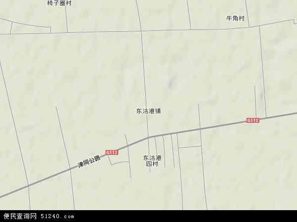 东沽港镇地形图 - 东沽港镇地形图高清版 - 2024年东沽港镇地形图