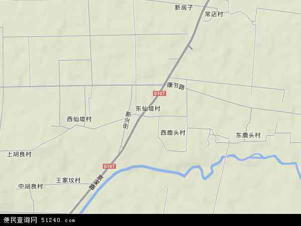 东仙坡镇地形图 - 东仙坡镇地形图高清版 - 2024年东仙坡镇地形图