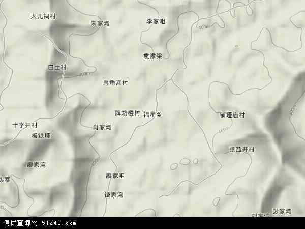 福星乡地形图 - 福星乡地形图高清版 - 2024年福星乡地形图