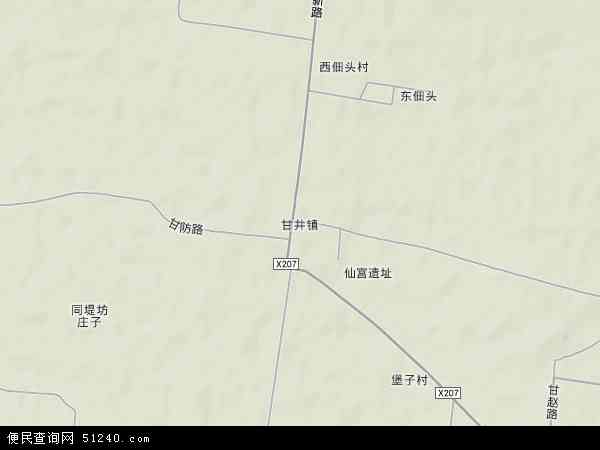 合阳县甘井镇地图图片