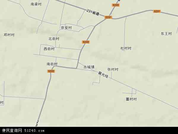 冠县东古城镇地图图片