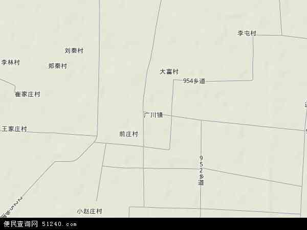 广川镇地形图 - 广川镇地形图高清版 - 2024年广川镇地形图