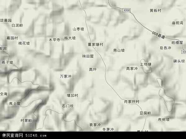 浏阳市高坪镇地图图片