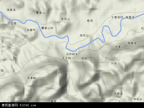 合作桥乡地形图 - 合作桥乡地形图高清版 - 2026年合作桥乡地形图