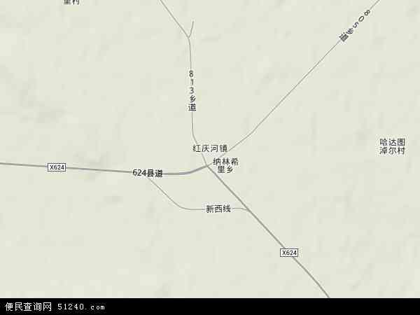红庆河镇地形图 - 红庆河镇地形图高清版 - 2024年红庆河镇地形图