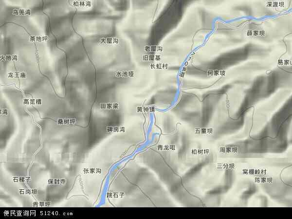 黄钟镇地形图 - 黄钟镇地形图高清版 - 2024年黄钟镇地形图