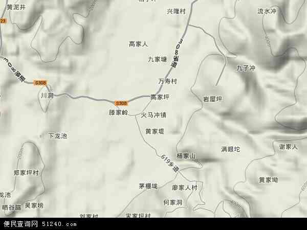辰溪县火马冲镇地图图片