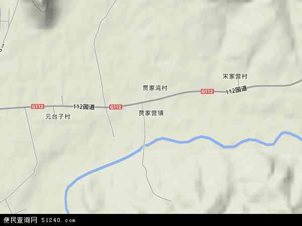 贾家营镇地形图 - 贾家营镇地形图高清版 - 2024年贾家营镇地形图