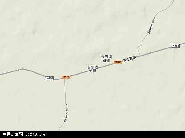吉尔嘎朗镇地形图 - 吉尔嘎朗镇地形图高清版 - 2024年吉尔嘎朗镇地形图