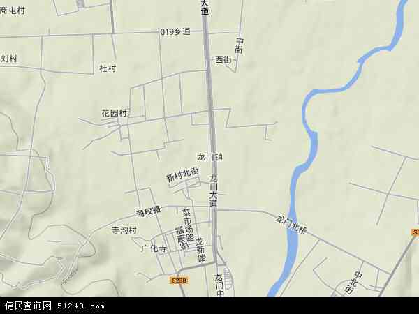龙门镇地形图 - 龙门镇地形图高清版 - 2024年龙门镇地形图