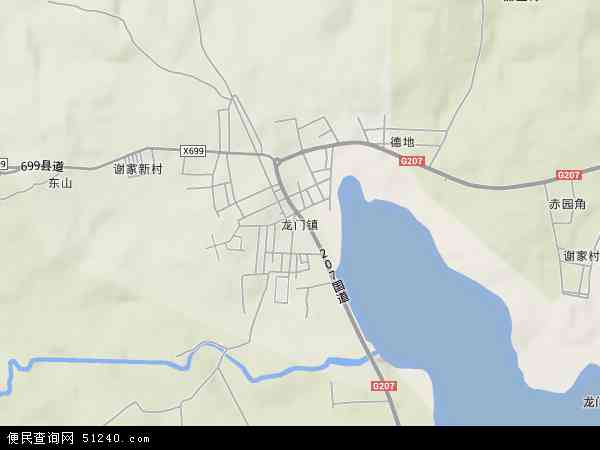 龙门镇地形图 - 龙门镇地形图高清版 - 2024年龙门镇地形图