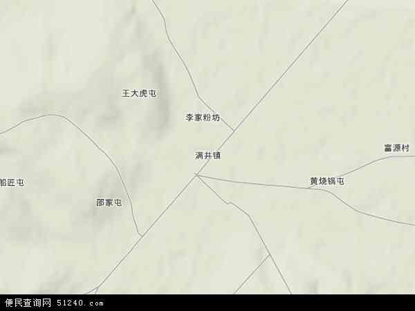 满井镇地形图 - 满井镇地形图高清版 - 2024年满井镇地形图