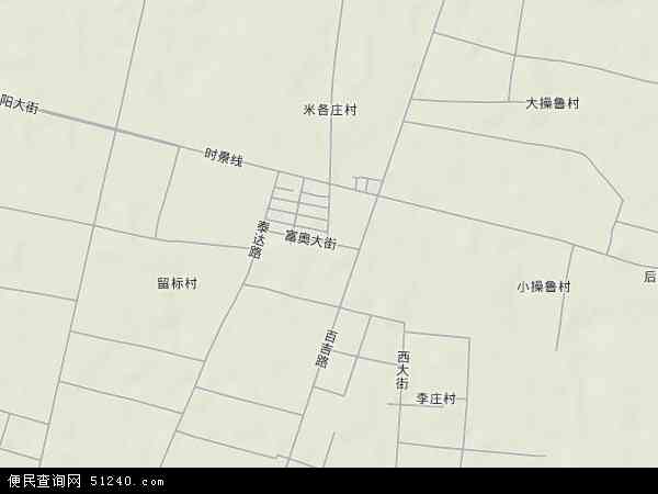 米各庄镇地形图 - 米各庄镇地形图高清版 - 2024年米各庄镇地形图