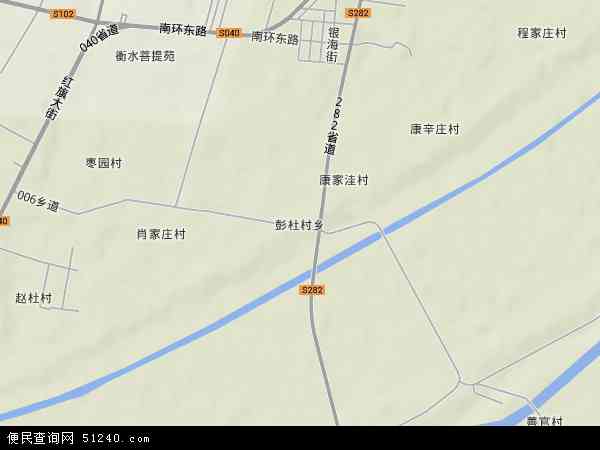 彭杜村乡地形图 - 彭杜村乡地形图高清版 - 2024年彭杜村乡地形图