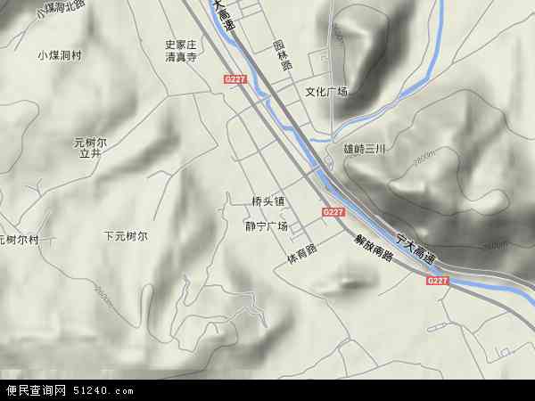 东莞桥头镇地形图图片