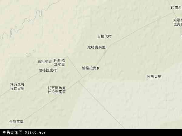 恰格拉克乡地形图 - 恰格拉克乡地形图高清版 - 2024年恰格拉克乡地形图