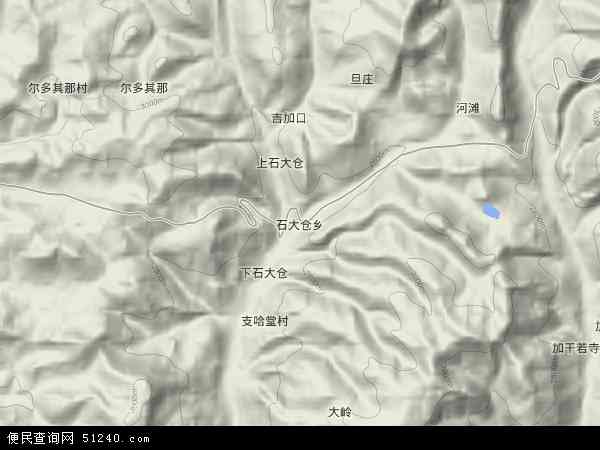 石大仓乡地形图 - 石大仓乡地形图高清版 - 2026年石大仓乡地形图