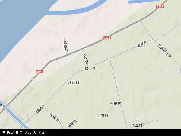 松江乡地形图 - 松江乡地形图高清版 - 2024年松江乡地形图
