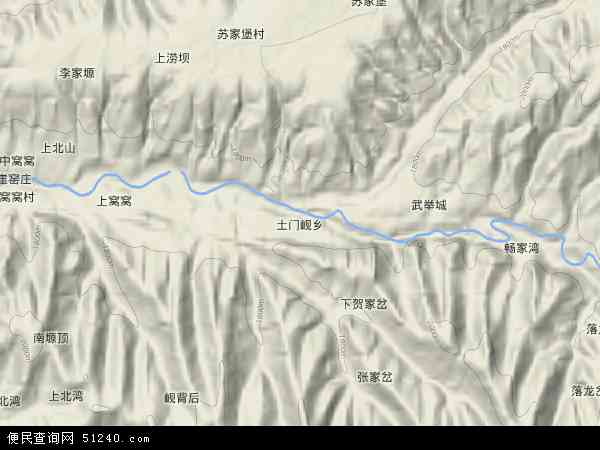 土门岘乡地形图 - 土门岘乡地形图高清版 - 2024年土门岘乡地形图