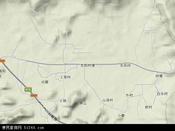 太阳村镇地形图 - 太阳村镇地形图高清版 - 2024年太阳村镇地形图