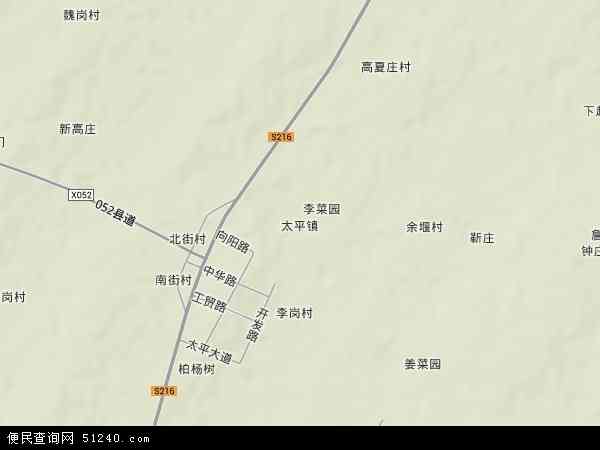 太平镇地形图 - 太平镇地形图高清版 - 2024年太平镇地形图