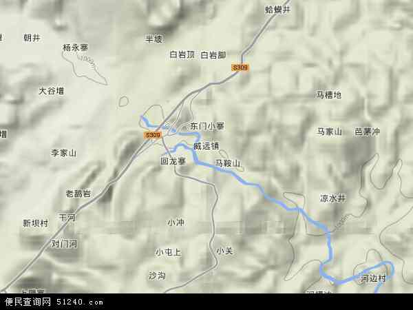 威远县镇西镇地图图片