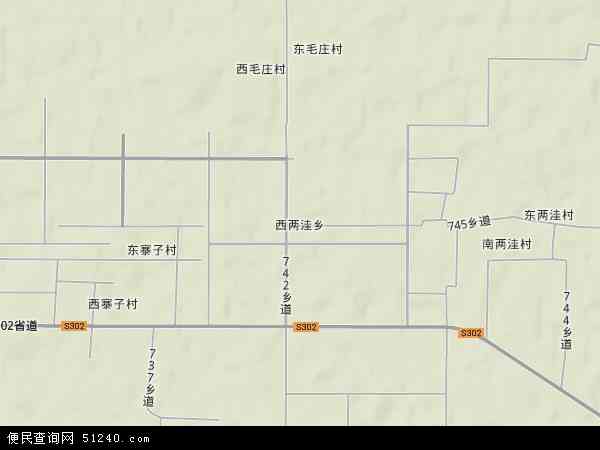 西两洼乡地形图 - 西两洼乡地形图高清版 - 2024年西两洼乡地形图