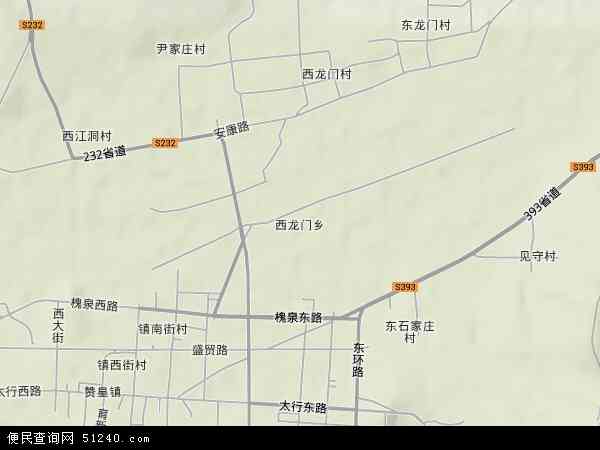 西龙门乡地形图 - 西龙门乡地形图高清版 - 2024年西龙门乡地形图