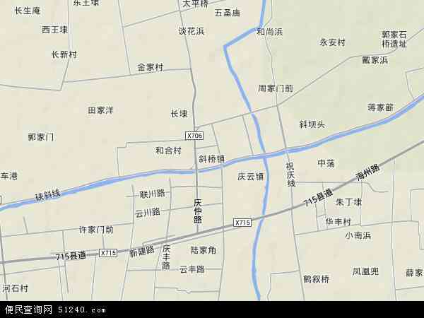 斜桥镇地形图 - 斜桥镇地形图高清版 - 2026年斜桥镇地形图