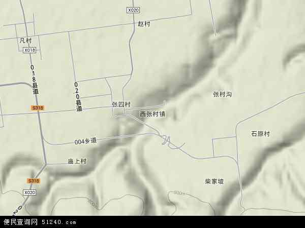 西张村镇地形图 - 西张村镇地形图高清版 - 2024年西张村镇地形图