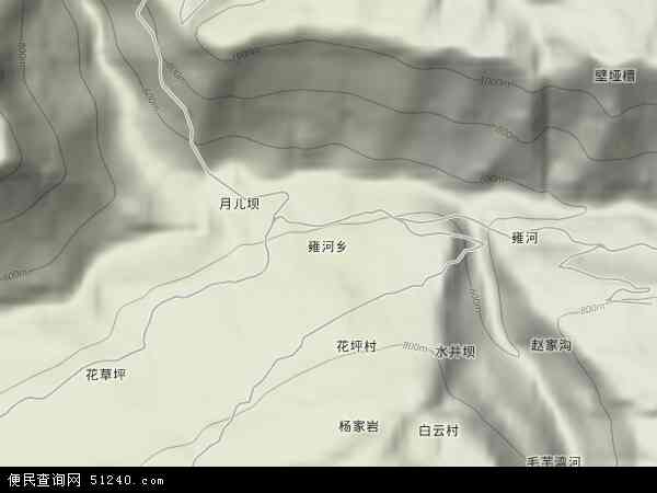 雍河乡地形图 - 雍河乡地形图高清版 - 2024年雍河乡地形图