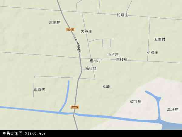 杨村镇地形图 - 杨村镇地形图高清版 - 2024年杨村镇地形图