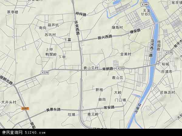 袁山贝村地形图 - 袁山贝村地形图高清版 - 2024年袁山贝村地形图