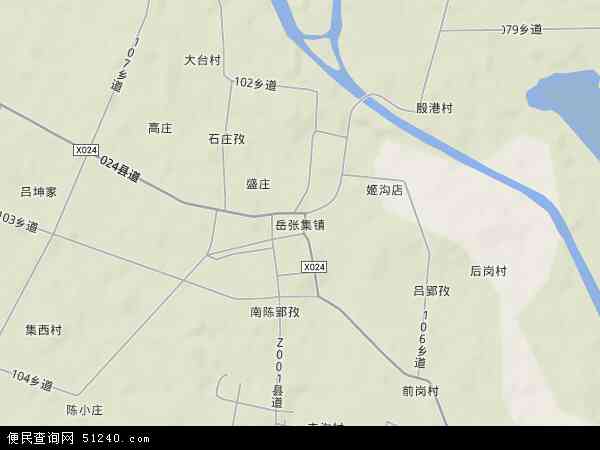 岳张集镇地形图 - 岳张集镇地形图高清版 - 2024年岳张集镇地形图