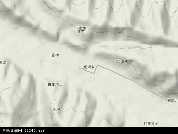 杨河乡地形图 - 杨河乡地形图高清版 - 2024年杨河乡地形图
