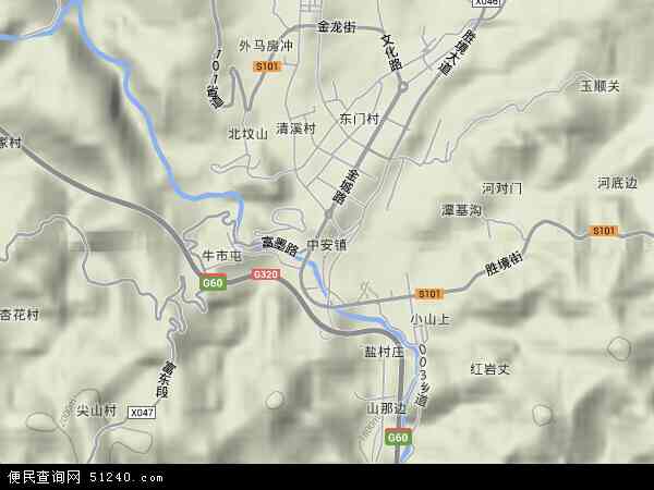 富源县地图中安镇图片